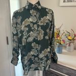 Elan  Floral Button Down Blouse - Size Small Photo 1