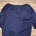Adrienne Vittadini  ladies blouse.  Size: XL.  Tie-front.  NWOT. Navy blue. Photo 3