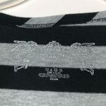 Poof! Y2K Vintage Striped Short Sleeve Scoop Neck Top Juniors Large Photo 2