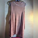 Boho Long Flowy Vest, purchased at Anthropologie, floral velvet embossed, blush Pink Size undefined Photo 4