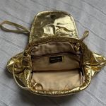 Unique Vintage 80s Gold Leather Shoulder Bag Photo 6
