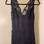 Nicole Bakti V-neck Black Lace Gown Photo 4