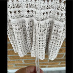 Vince  Creme Crochet Lace Boho Sun Dress M Photo 2