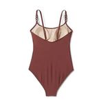 Kona Sol Brown Chain Link Medium Coverage Sew In Cups One Piece Swimsuit
Size M‎ (8-10) Photo 2