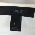 J.Crew Silk Blend Ivory Metallic Front Short Sleeve Top S Photo 7