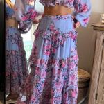 House of Harlow 1960 Long Sleeve Two Piece Maxi Set Photo 0