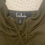 Lulus Ribbed Green  Bodysuit Photo 3