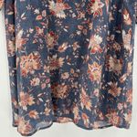 Garnet Hill  Bishop‎ Sleeve Silk Dress with Slip Floral Boho 3/4 Sleeves Size 10 Photo 4