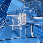 Karl Lagerfeld NWT PARIS Women's Long Sleeve Printed Tunic Blouse French Blue XL Photo 11