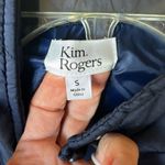 kim rogers Quilted Jacket Vest Navy Blue Photo 3