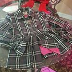 NORI BABY DOLL CHECKED JACKET SIZE MEDIUM Black Photo 0