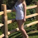 ✨ DV White Creon Lace Detail Halter Neck Romper✨ White Size M Photo 4