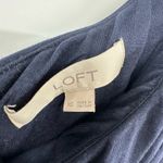 Loft  size XS navy blue one shoulder mini dress bow detail on shoulder‎ soft Photo 4
