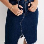 Madewell NWT!-Stretch Denim Pegged Skirt in Bellhaven Wash: Cutout Edition sz 24" Photo 0