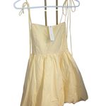 New Mable Butter Yellow spaghetti strap Bubble Mini Dress
party dress vacation Photo 6