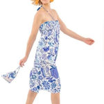 GRETCHEN SCOTT HAIGHT ASHBURY SKIRT MIDI Smocked DRESS One Size White Size undefined Photo 0