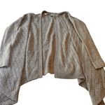 Lou & grey Gray/Green Wool Blend Open-Front Cardigan Sweater Drape Hem Sz M EUC Photo 5