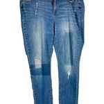 Sonoma Women’s Plus Size Jeans with patch and distressed sz 16 Photo 0
