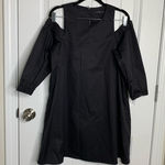 Tibi  black cold shoulder minimalist preppy dress‎ size 2 quiet luxury Photo 0