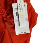 Trina Turk Monaco Twist-Back V-Neck Solid Red One Piece Swimsuit Size 6 Photo 9