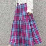 Rose pink plaid skirt Size M Photo 0