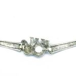 Boutique New Boho Elephant Rhinestone Silver-Tone Bracelet NWT Photo 2