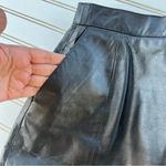 wilson's leather Vintage Pencil Skirt size 10 Black Pockets Split Button & Zip Photo 5