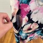 Acting Pro Watercolor A Line Floral Mini Dress Pockets Criss Cross V Photo 4