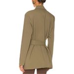Bardot  Belted Blazer in Khaki Green size Medium NWT Long Sleeves Belted Olive Photo 2