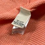 L.L.Bean Sweater Women's S/M Orange Coral Long Sleeve Shawl Collar Open Front Photo 5