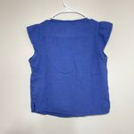 Three Dots  Periwinkle Cotton Gauze Top XS Women Photo 4
