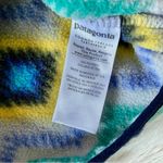 Patagonia Blue Green Yellow Synchilla Fleece Timber Twist Snap-T Pullover Jacket Photo 9