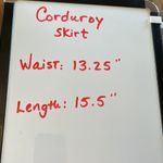 B.Original Corduroy Skirt Western Stretchy Snaps  Boutique Womens Small Comfy Photo 12