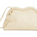 NWT Mansur Gavriel Cream leather Baci frame shoulder bag convertible clutch Tan Photo 0