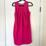 L'Agence  Pink Draped Front 100% Silk Mini Sleeveless Dress Women's Size 4 Photo 2