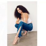 3x1 NEW  MIMi CUTTRELL Kelli Flared Slit High Rise Jeans Button Fly size 25 Photo 3