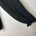 Maison Jules Womens Tassel Ties Peplum Blouse Black Size L Photo 6