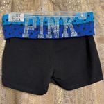 PINK - Victoria's Secret Y2K VTG  NWT Foldover Rhinestone Booty Shorts Blue Lace Sma Photo 0