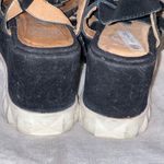 Jeffrey Campbell Jeffery Campbell Black Suede Closed Toe Chunky Heel Platform Sandals Size 7 Photo 3