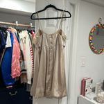 Jump Tan silky dress Photo 2