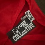 Wild Fable Women's Holiday Long Sleeve Rosette Mini Dress - Future Collective Red Photo 6