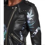BLANK NYC NWOT  Faux Leather Floral Moto Jacket Photo 1