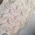 Free People  Intimately Lace Cream 3/4 sleeve Square Neck Top W1455 Sz M Photo 1