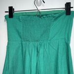 Old Navy Womens Strapless Dress Size 0 Green Linen Blend NEW Photo 2