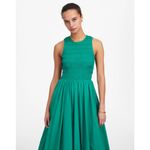 Madewell NWT The Melody Bubble-Hem Smocked Midi Dress in Poplin - Size XS Photo 1