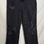 Garage  Denim Faded Black Distressed Vintage Straight Jeans Size 5/27 Photo 0