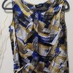 Nine West  Sateen BLOUSE‎ Blue Photo 7