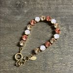 Catherine Popesco Gold and Rose Crystal Bracelet Photo 0