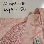 VTG Nostalgia Maxi Gauzy Lace Dress sz M Pink Short Sleeve Flowy Fairy Boho Size M Photo 6