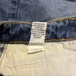 Ashley Mason  Cotton Denim Raw Hem Blue Jean Mini Skirt Womens Size Large Photo 9